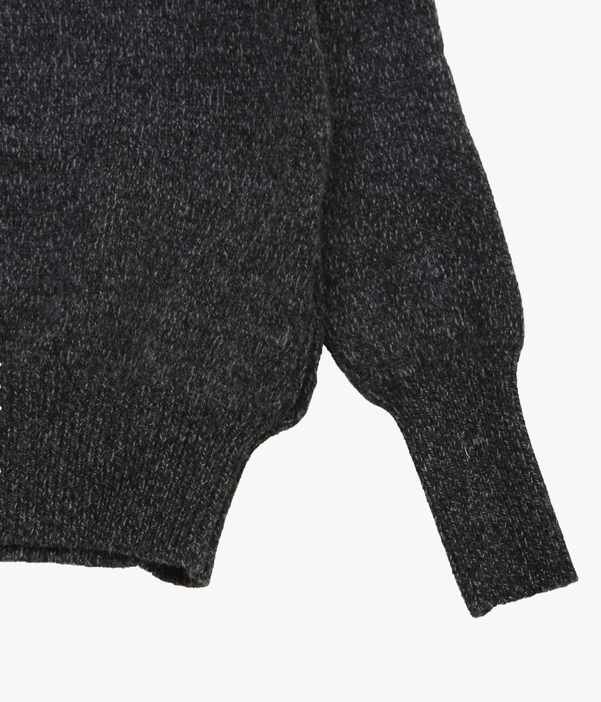 S.E.H KELLY '' GANSEY ｜LAMBS WOOL KNIT'' (CHARCOAL)