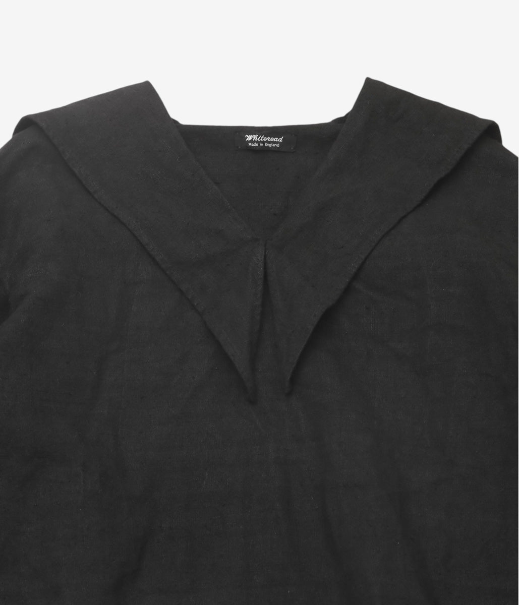 WHITEREAD ''SAILOR COLLAR SHIRT'' (EBONY LINEN)