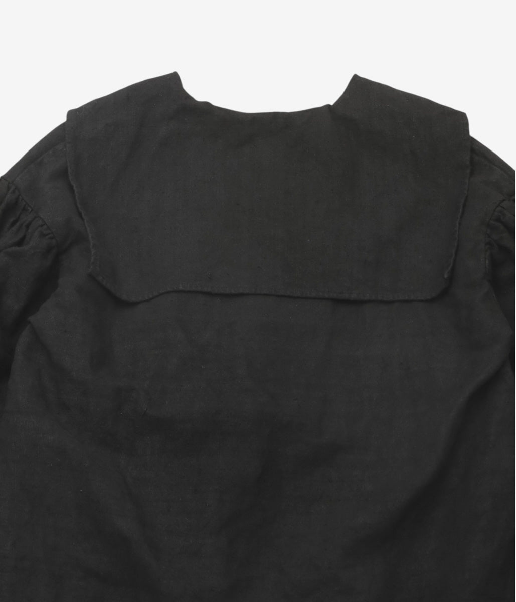 WHITEREAD ''SAILOR COLLAR SHIRT'' (EBONY LINEN)