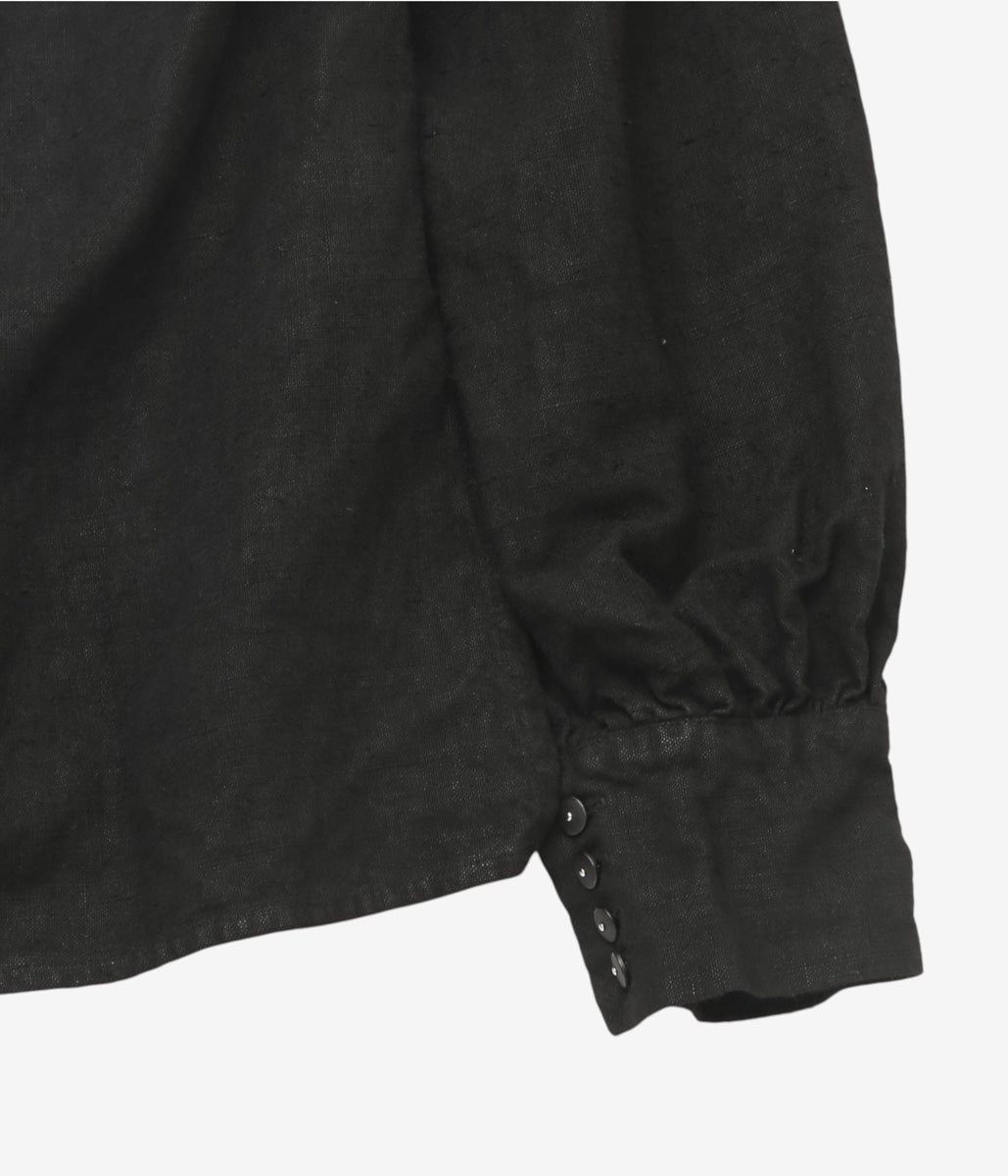 WHITEREAD ''SAILOR COLLAR SHIRT'' (EBONY LINEN)