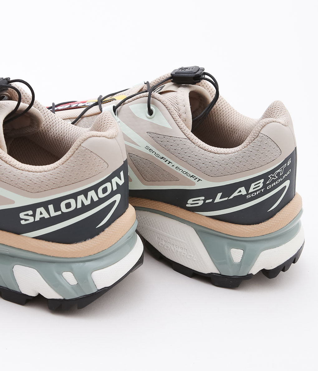 SALOMON ''XT-6'' (OXFORD TAN/CARBON/CLEARLY AQUA)