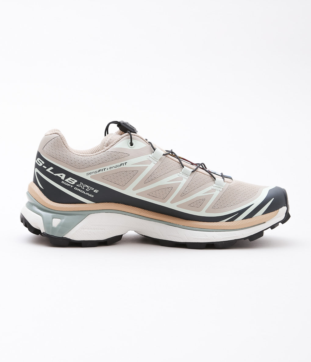 SALOMON ''XT-6'' (OXFORD TAN/CARBON/CLEARLY AQUA)