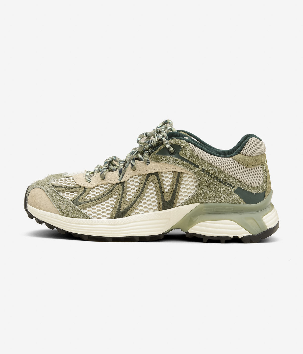 SALOMON ''XT-WHISPER EMBROIDERY'' (DEEP LICHEN GREEN/EUCALYPTUS/BUTTERFLY)