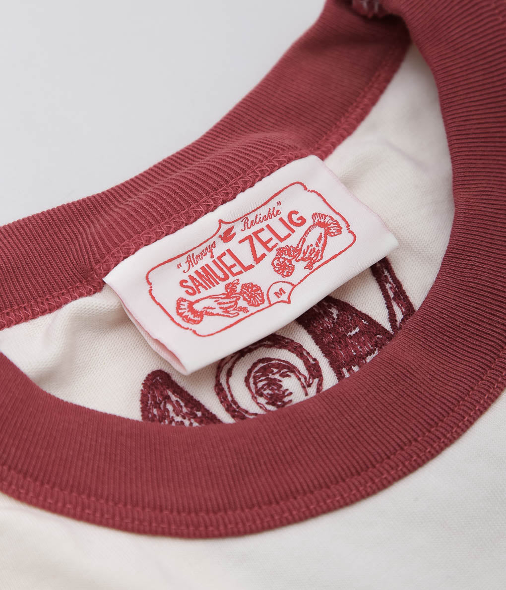 SAMUEL ZELIG ``ANTIQUE TEE'' (RED RINGER)