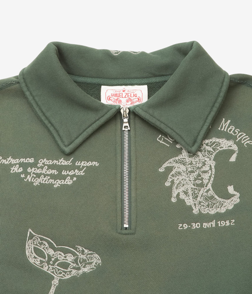 SAMUEL ZELIG ''BALLROOM 1/4 ZIP'' (EMERALD GREEN)