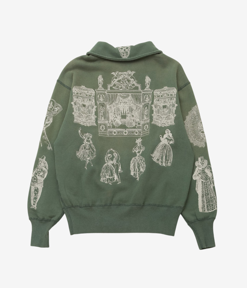 SAMUEL ZELIG ''BALLROOM 1/4 ZIP'' (EMERALD GREEN)