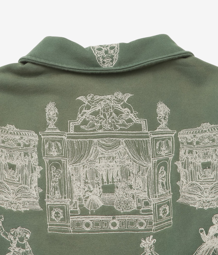 SAMUEL ZELIG ''BALLROOM 1/4 ZIP'' (EMERALD GREEN)