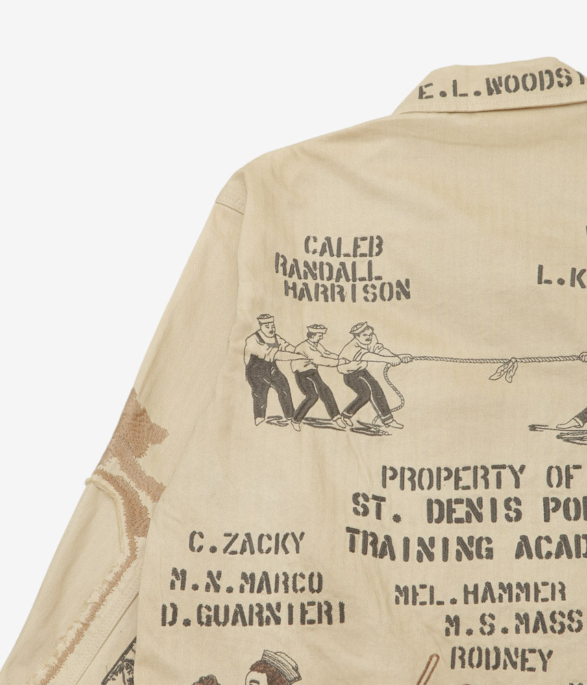 SAMUEL ZELIG ''DUFFLE CHORE JACKET'' (FADED BEIGE)