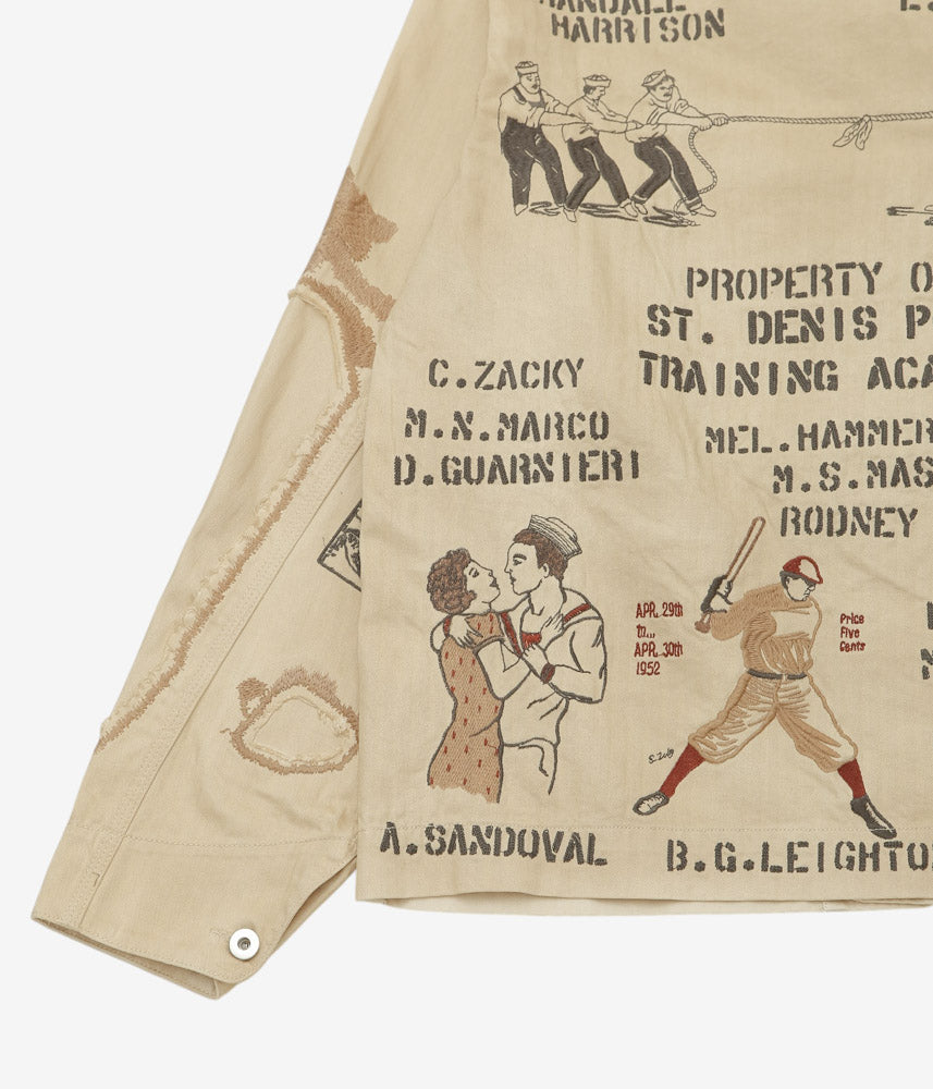 SAMUEL ZELIG ''DUFFLE CHORE JACKET'' (FADED BEIGE)