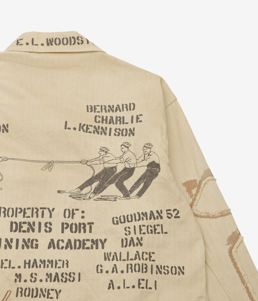 SAMUEL ZELIG ''DUFFLE CHORE JACKET'' (FADED BEIGE)