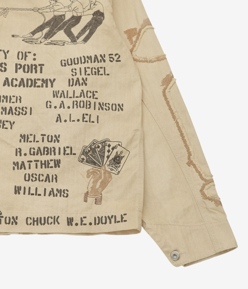 SAMUEL ZELIG ''DUFFLE CHORE JACKET'' (FADED BEIGE)