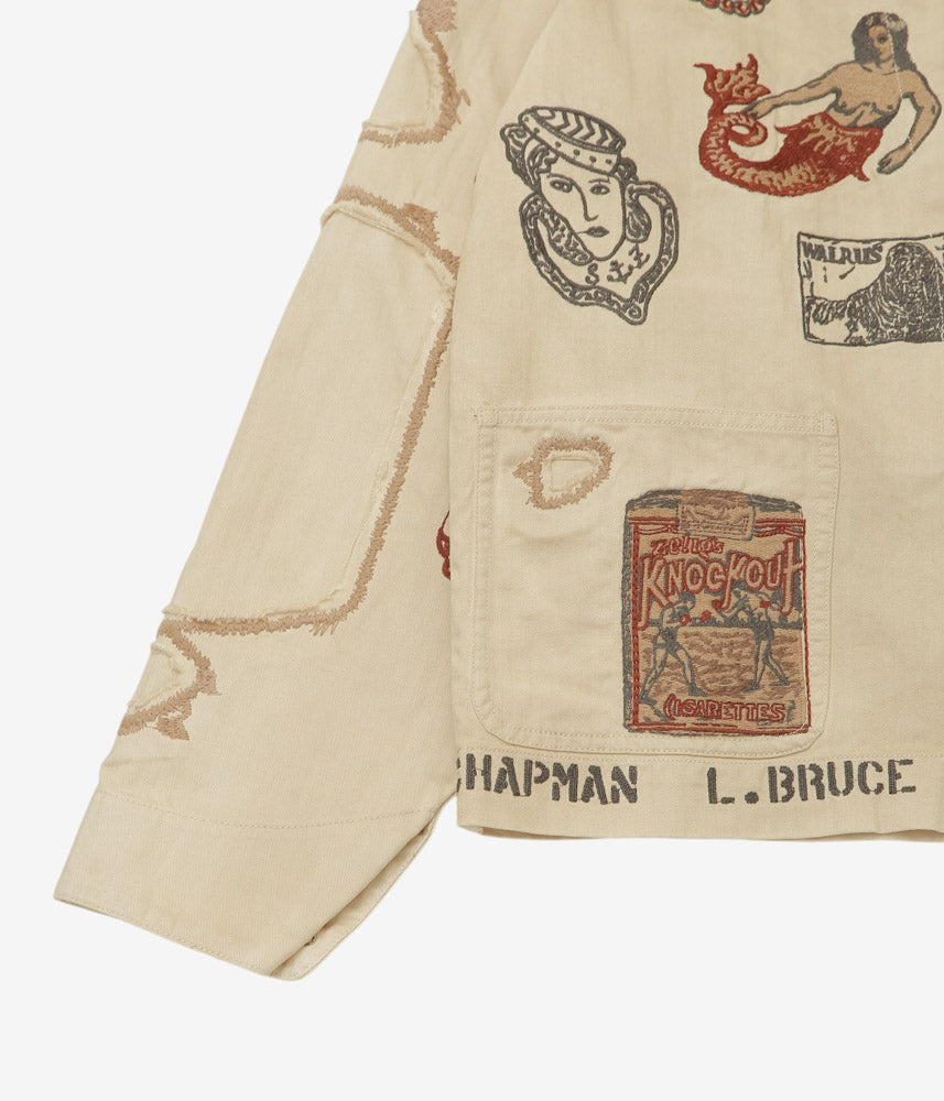 SAMUEL ZELIG ''DUFFLE CHORE JACKET'' (FADED BEIGE)