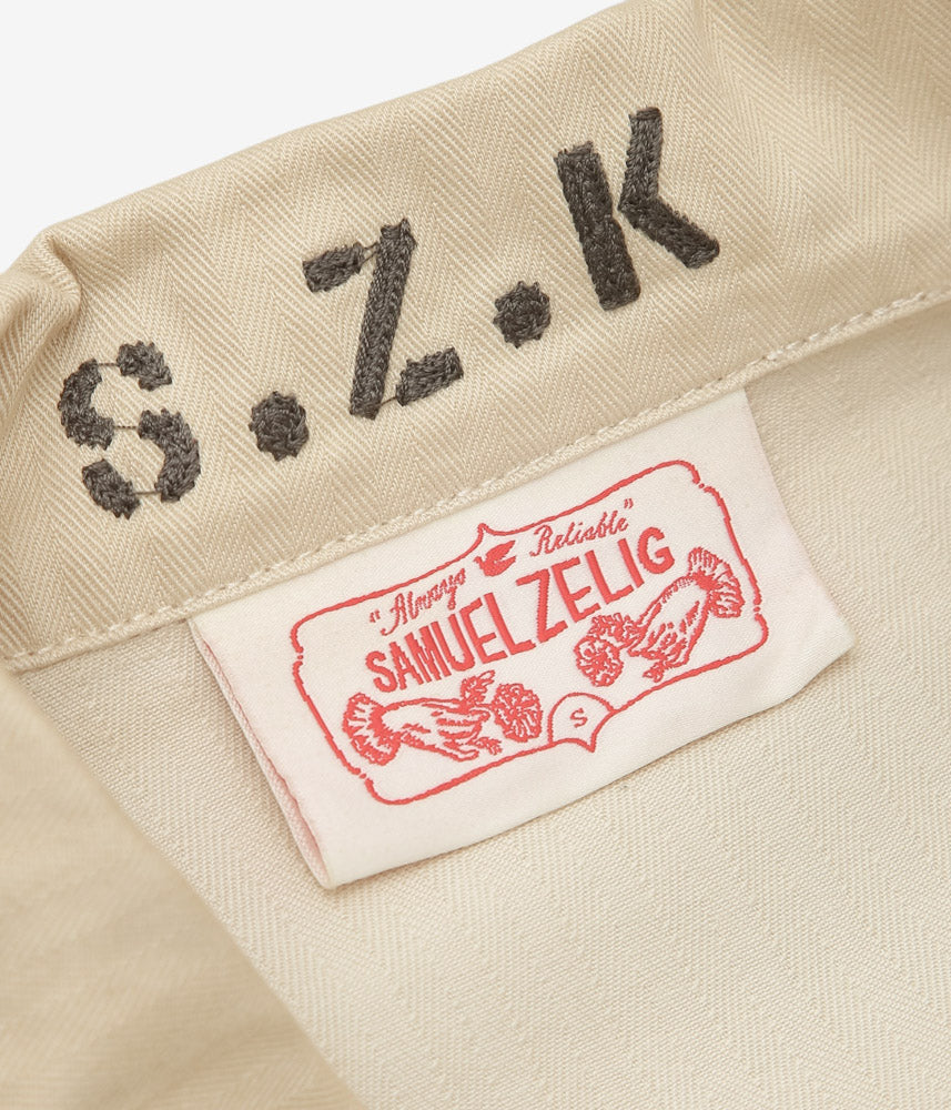 SAMUEL ZELIG ''DUFFLE CHORE JACKET'' (FADED BEIGE)