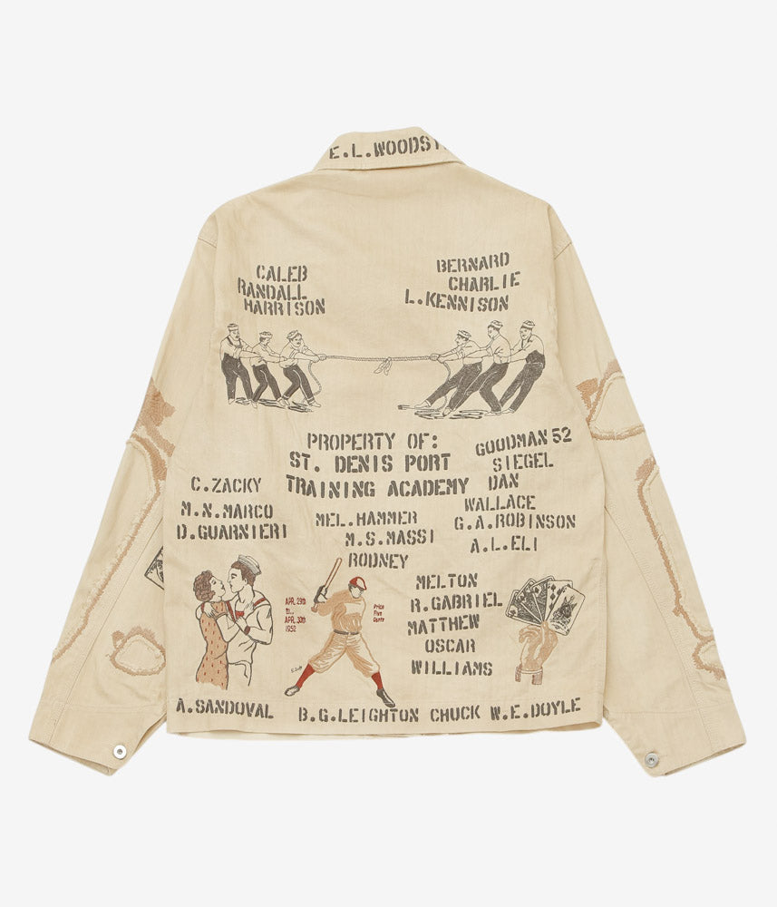 SAMUEL ZELIG ''DUFFLE CHORE JACKET'' (FADED BEIGE)