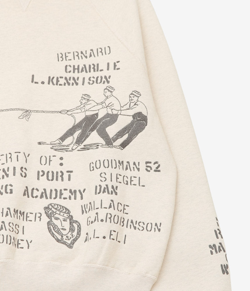 SAMUEL ZELIG ''DUFFLE CREWNECK'' (TINTED OATMEAL GREY)