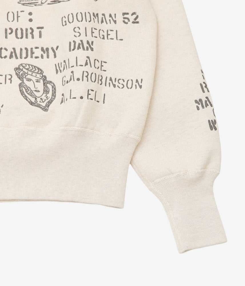 SAMUEL ZELIG ''DUFFLE CREWNECK'' (TINTED OATMEAL GREY)