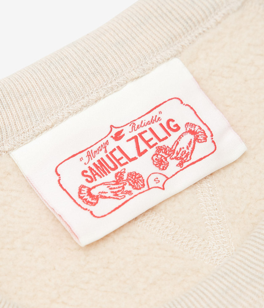 SAMUEL ZELIG ''DUFFLE CREWNECK'' (TINTED OATMEAL GREY)
