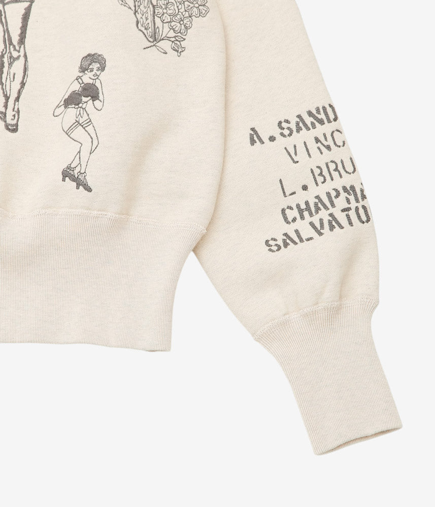 SAMUEL ZELIG ''DUFFLE CREWNECK'' (TINTED OATMEAL GREY)