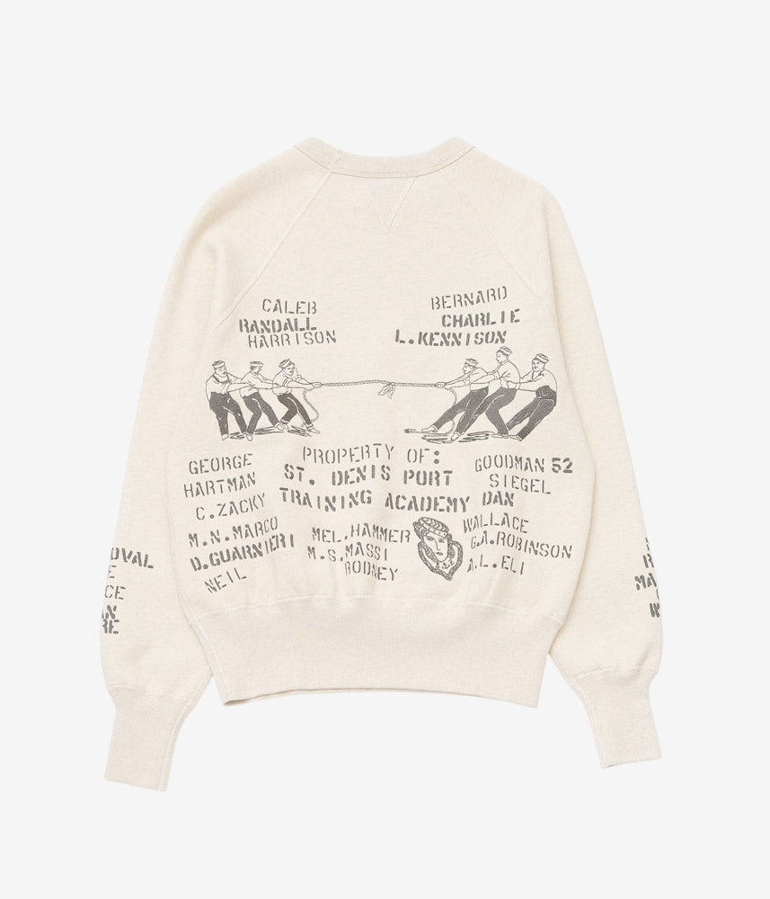 SAMUEL ZELIG ''DUFFLE CREWNECK'' (TINTED OATMEAL GREY)