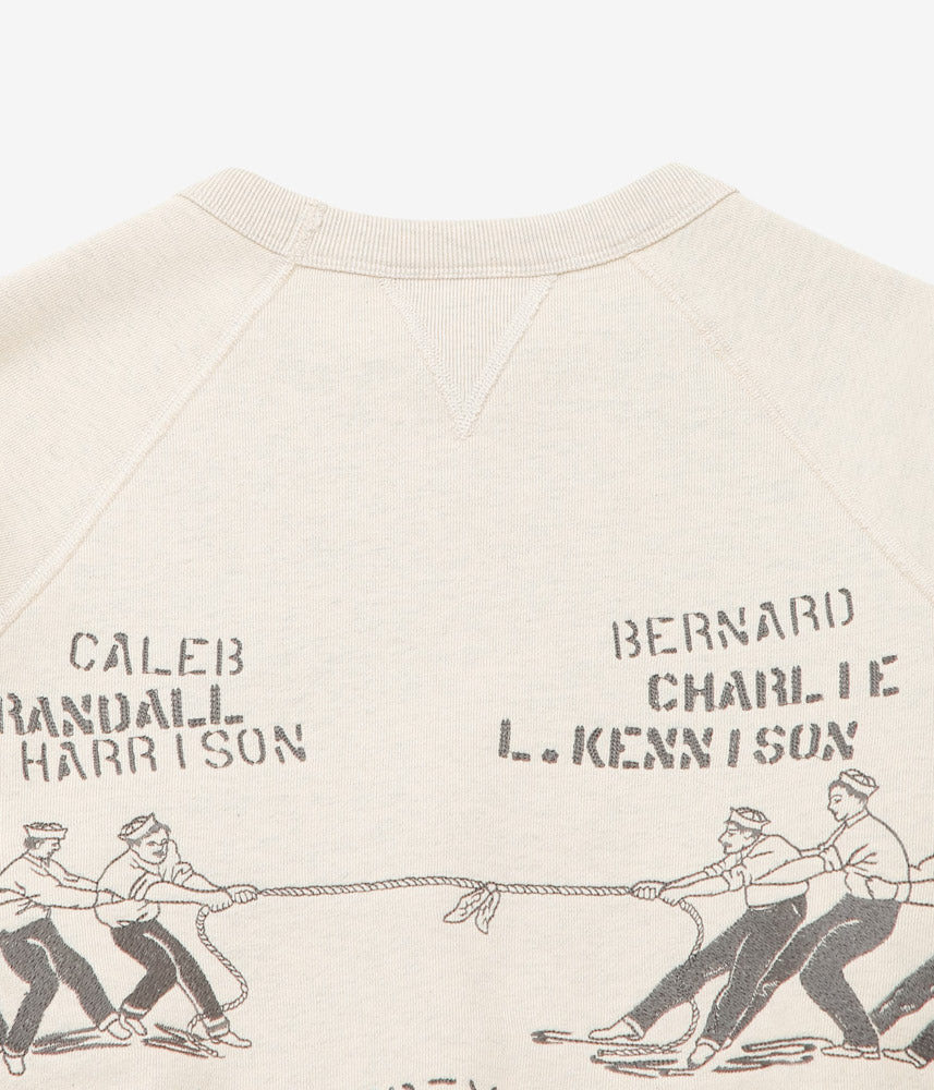 SAMUEL ZELIG ''DUFFLE CREWNECK'' (TINTED OATMEAL GREY)