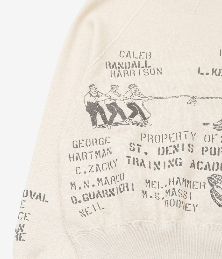 SAMUEL ZELIG ''DUFFLE CREWNECK'' (TINTED OATMEAL GREY)