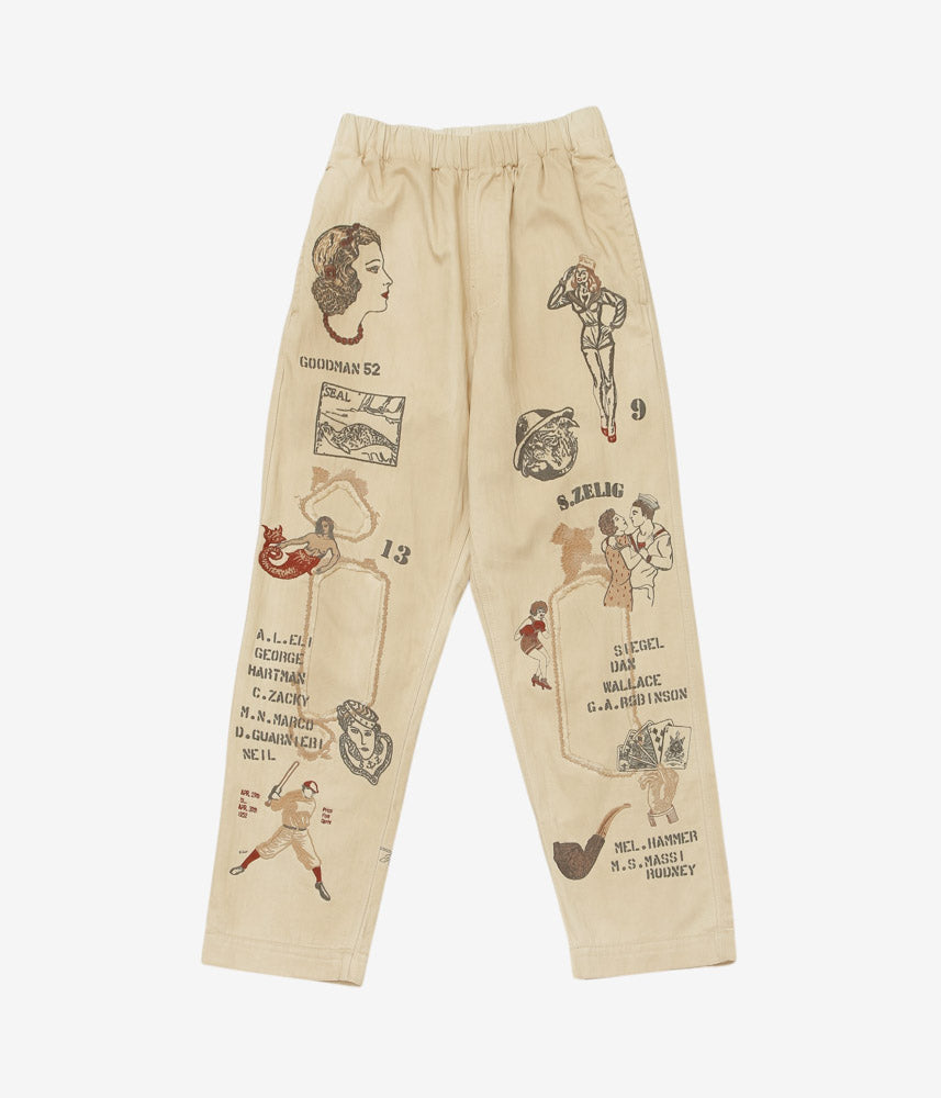 SAMUEL ZELIG ''DUFFLE PANT'' (FADED BEIGE)