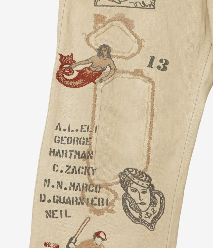 SAMUEL ZELIG ''DUFFLE PANT'' (FADED BEIGE)
