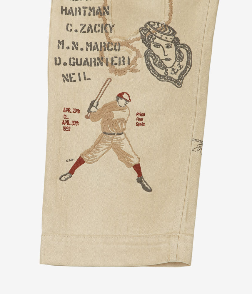 SAMUEL ZELIG ''DUFFLE PANT'' (FADED BEIGE)
