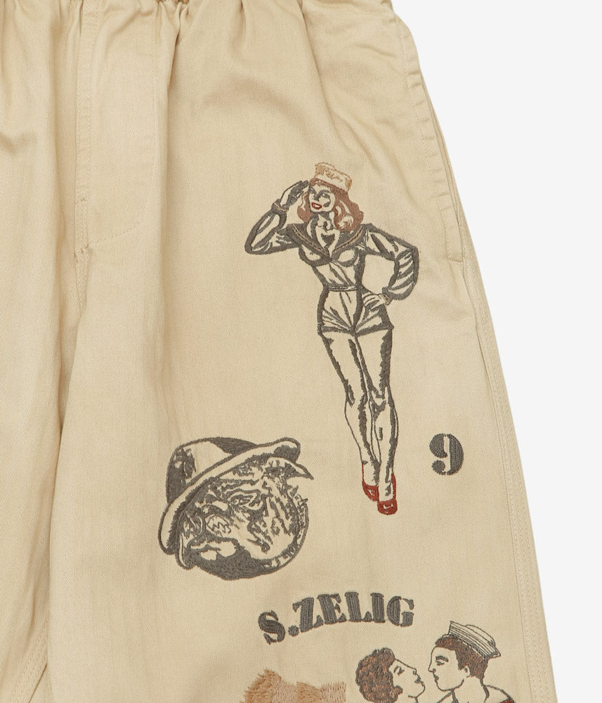 SAMUEL ZELIG ''DUFFLE PANT'' (FADED BEIGE)