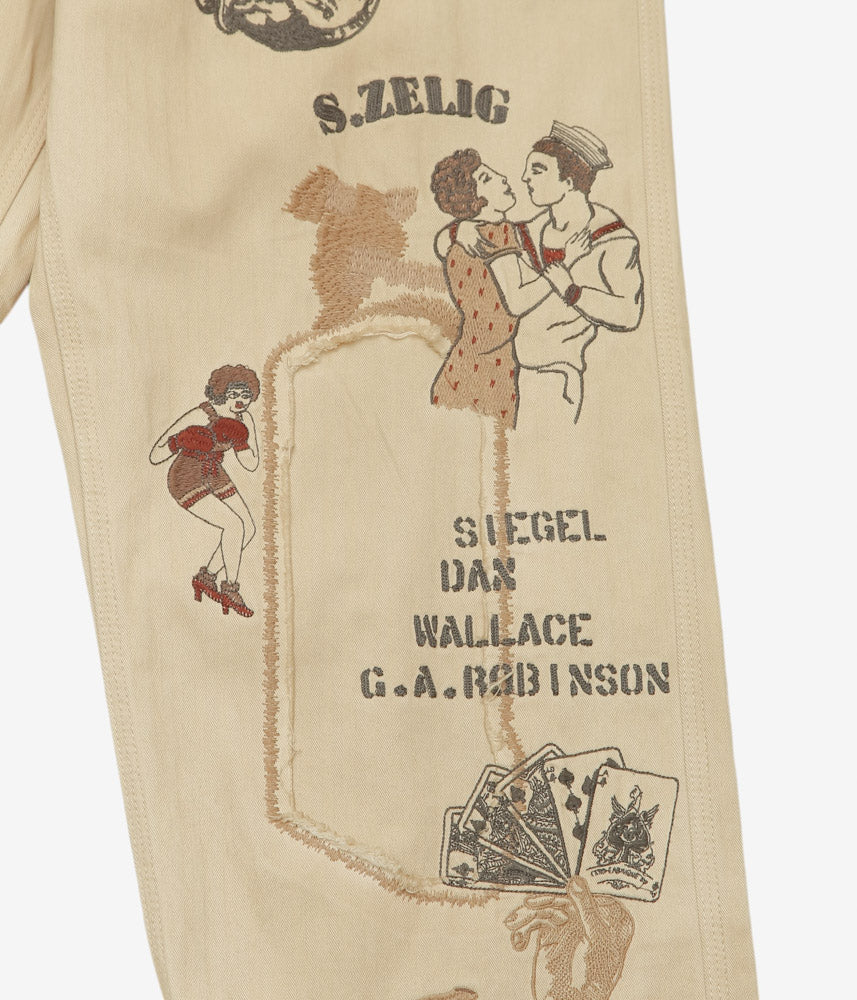 SAMUEL ZELIG ''DUFFLE PANT'' (FADED BEIGE)
