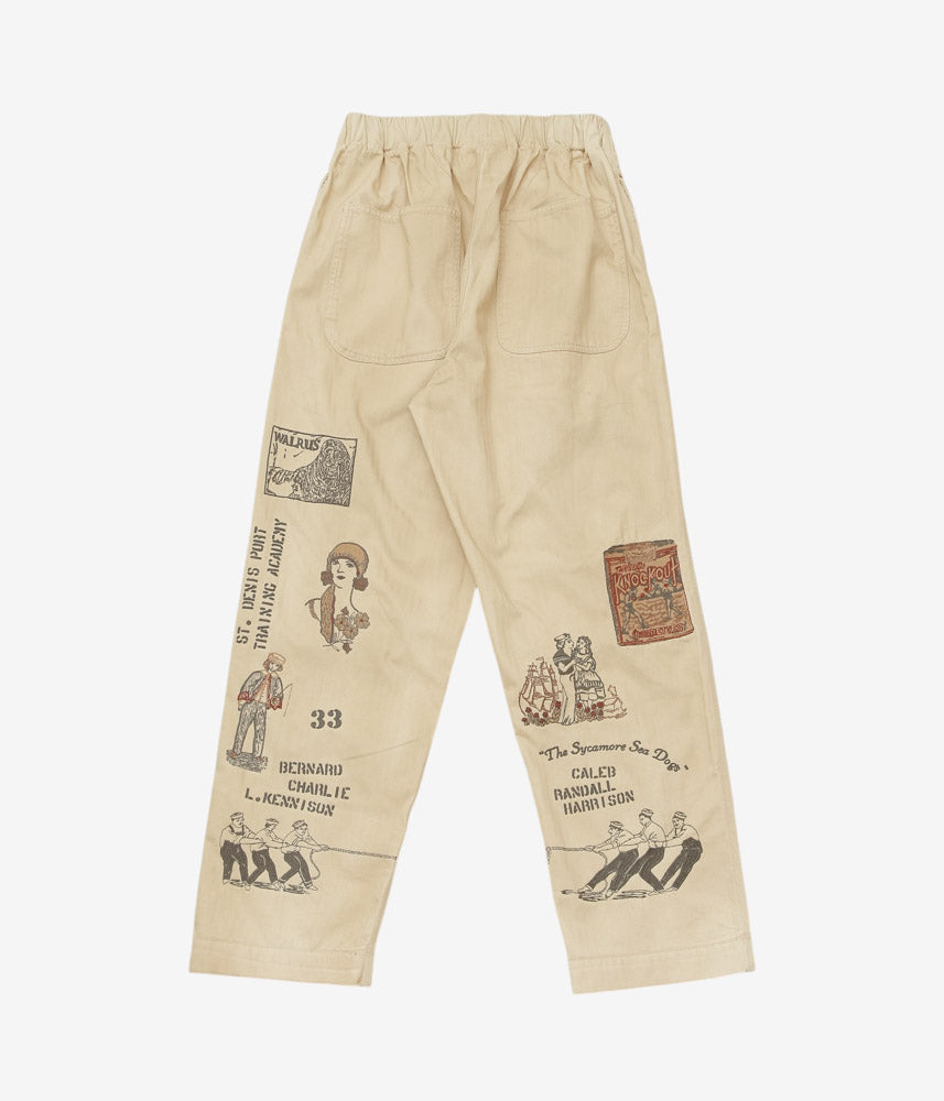SAMUEL ZELIG ''DUFFLE PANT'' (FADED BEIGE)