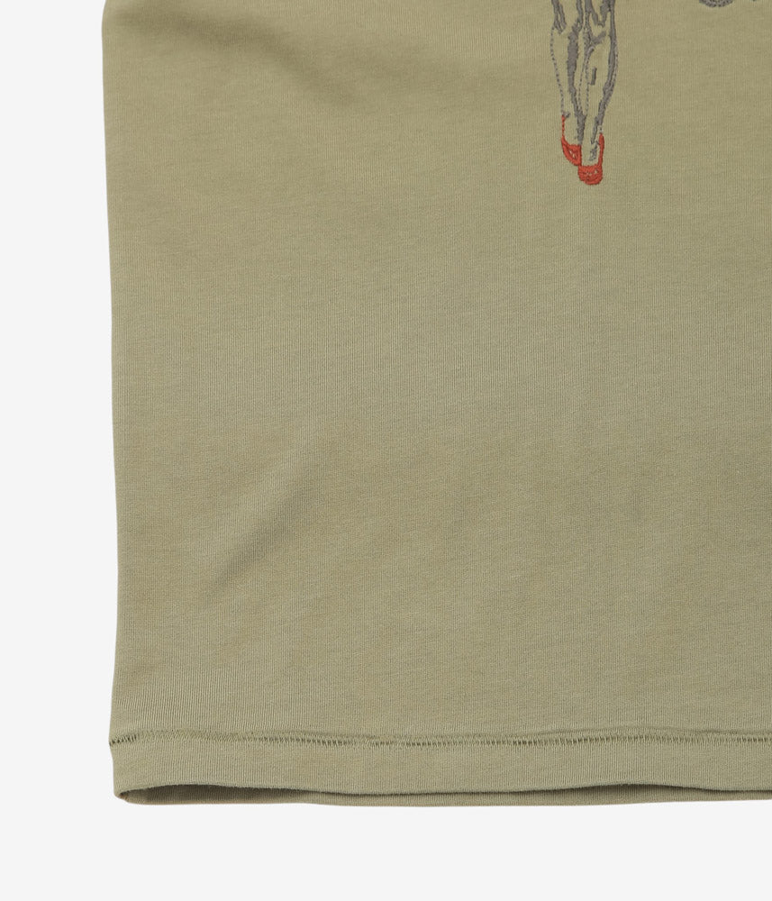 SAMUEL ZELIG ''DUFFLE TEE'' (TWO TONE OLIVE)
