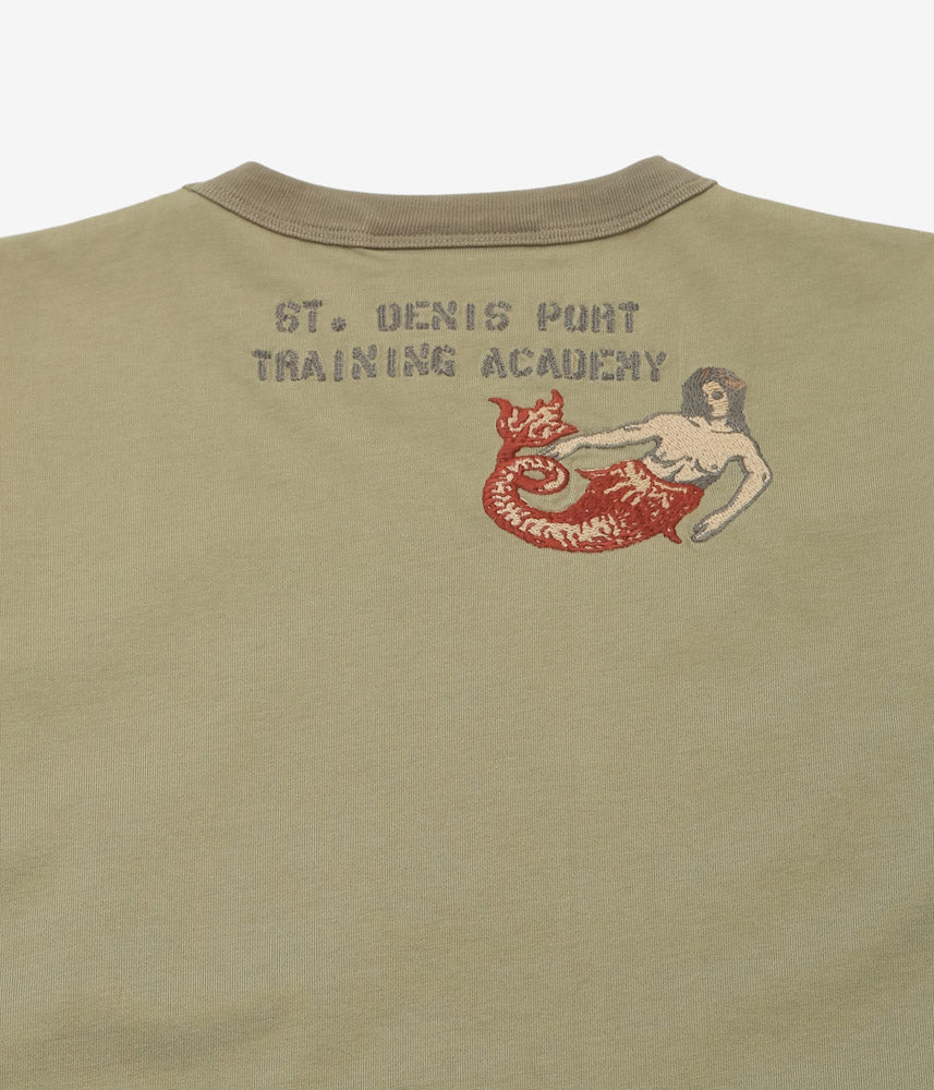 SAMUEL ZELIG ''DUFFLE TEE'' (TWO TONE OLIVE)