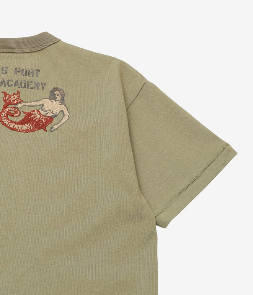 SAMUEL ZELIG ''DUFFLE TEE'' (TWO TONE OLIVE)