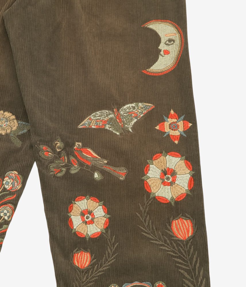 SAMUEL ZELIG ''FOLK PANT'' (OLIVE BROWN)