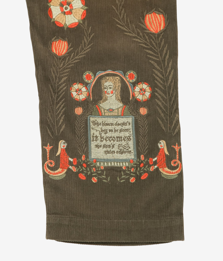 SAMUEL ZELIG ''FOLK PANT'' (OLIVE BROWN)