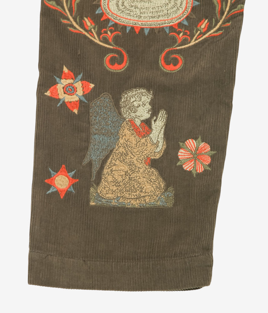 SAMUEL ZELIG ''FOLK PANT'' (OLIVE BROWN)