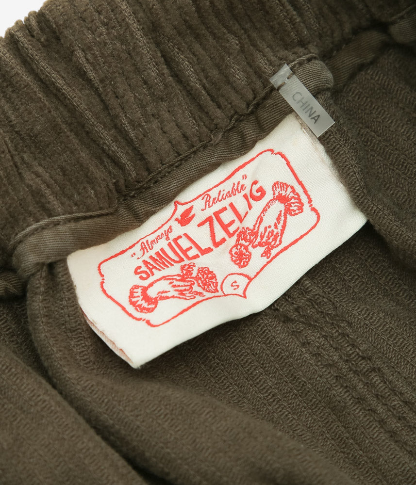 SAMUEL ZELIG ''FOLK PANT'' (OLIVE BROWN)