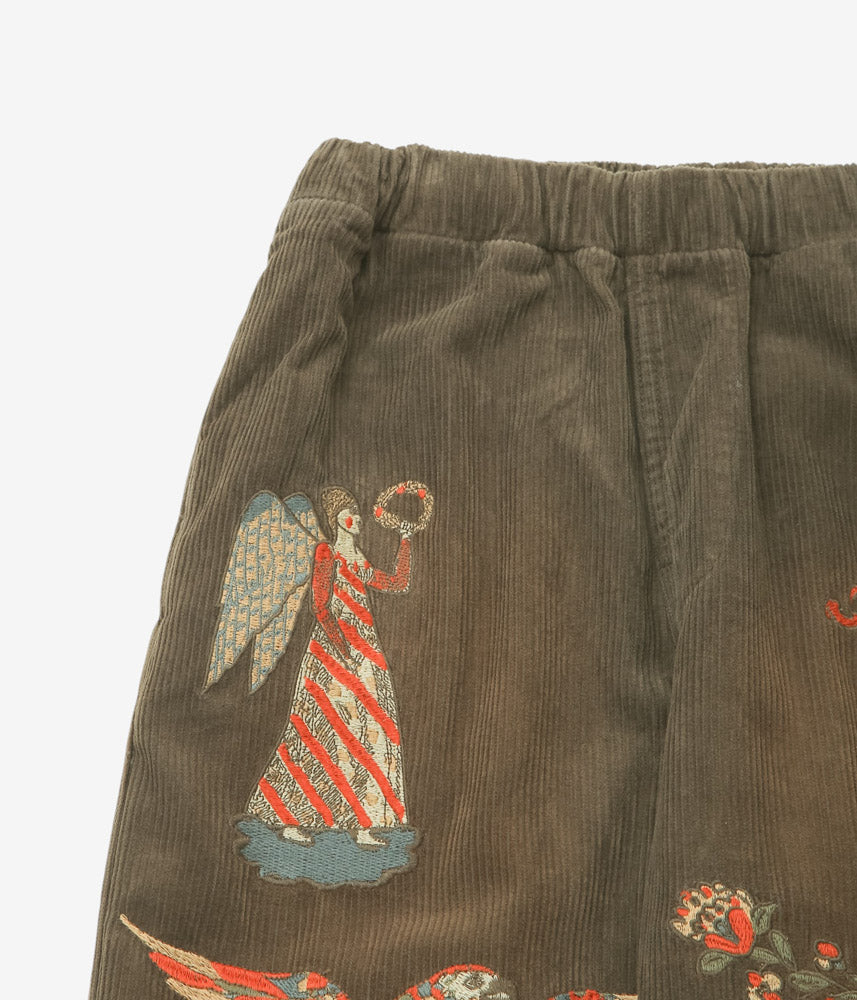 SAMUEL ZELIG ''FOLK PANT'' (OLIVE BROWN)