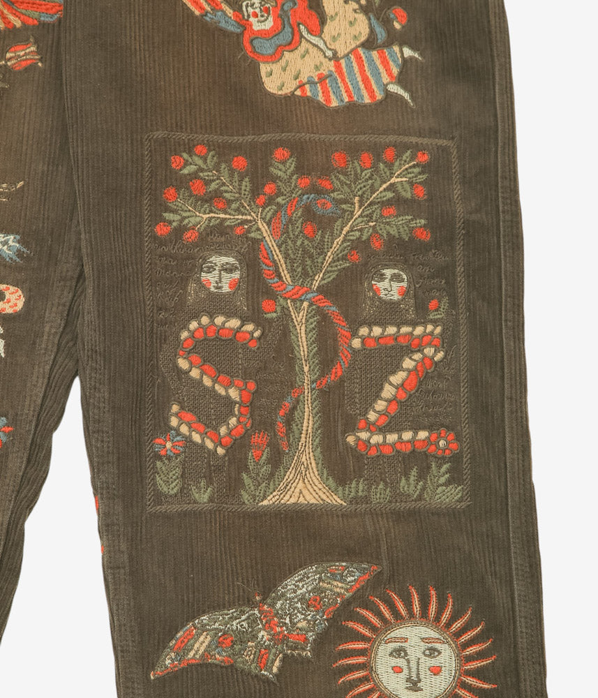 SAMUEL ZELIG ''FOLK PANT'' (OLIVE BROWN)