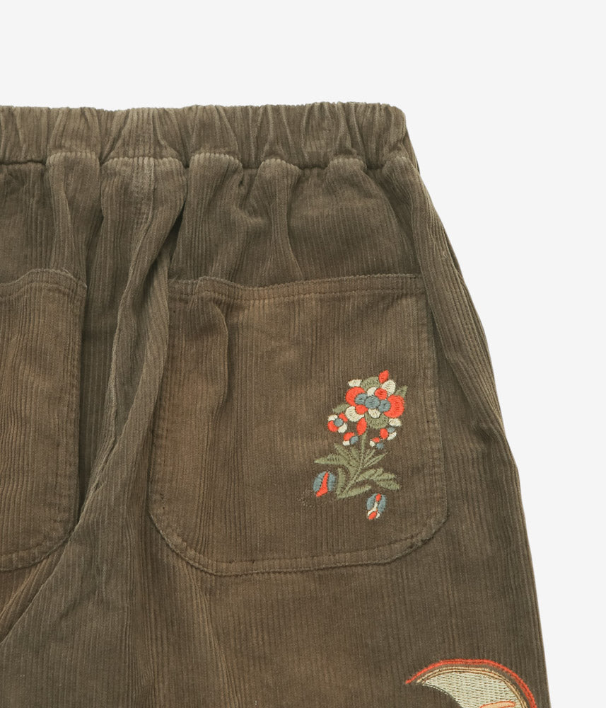 SAMUEL ZELIG ''FOLK PANT'' (OLIVE BROWN)