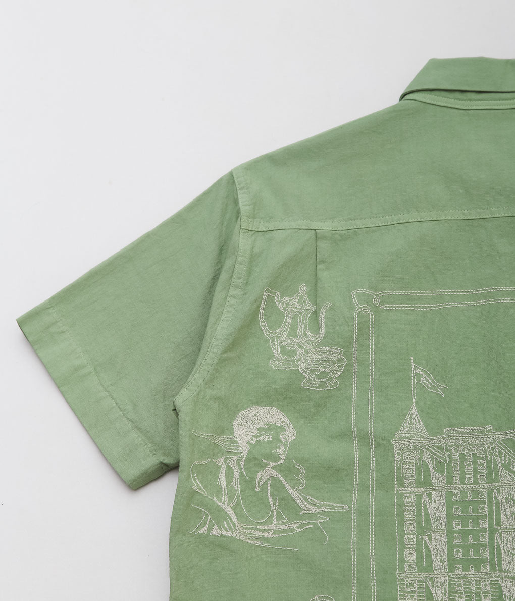 SAMUEL ZELIG ''HOTEL CAMP SHIRT'' (GREEN)