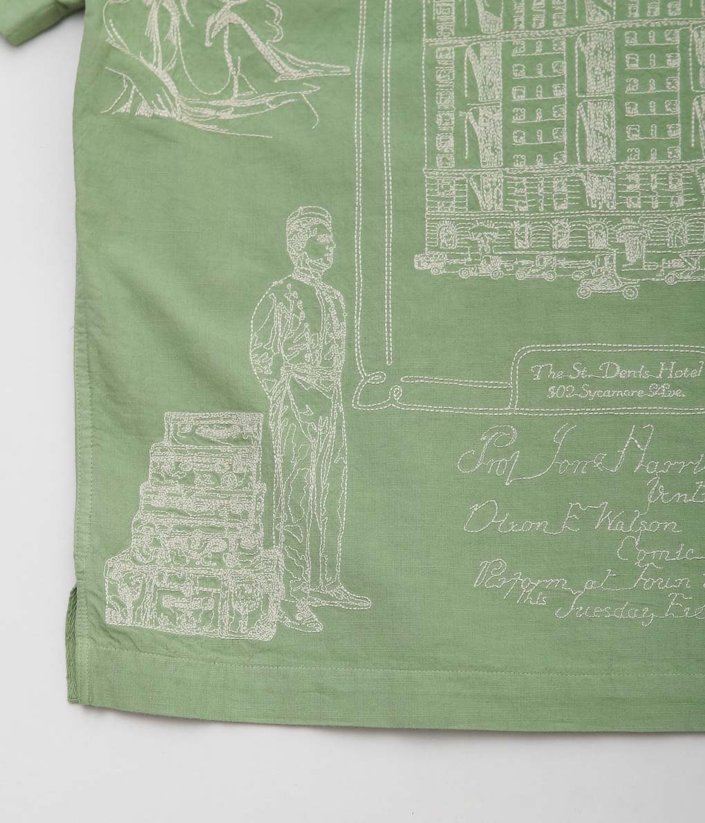 SAMUEL ZELIG ''HOTEL CAMP SHIRT'' (GREEN)