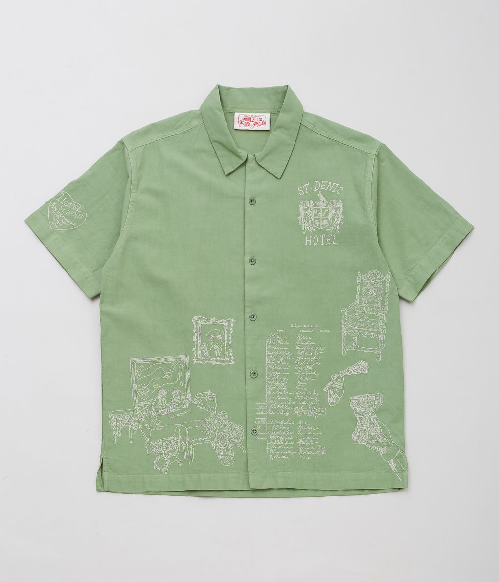 SAMUEL ZELIG ''HOTEL CAMP SHIRT'' (GREEN)