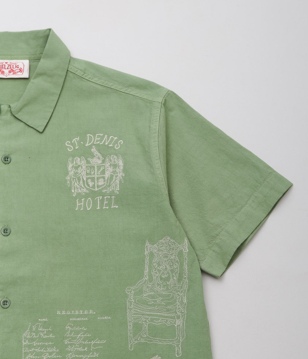 SAMUEL ZELIG ''HOTEL CAMP SHIRT'' (GREEN)