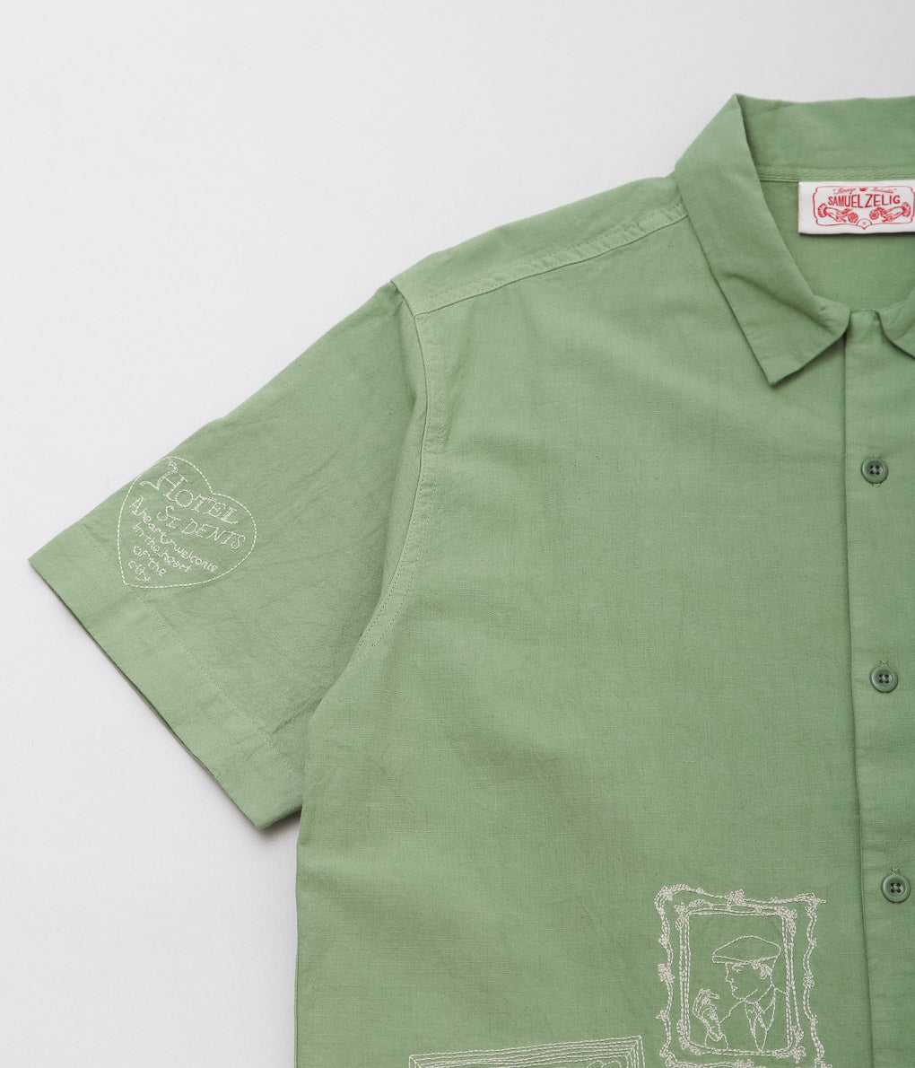 SAMUEL ZELIG ''HOTEL CAMP SHIRT'' (GREEN)