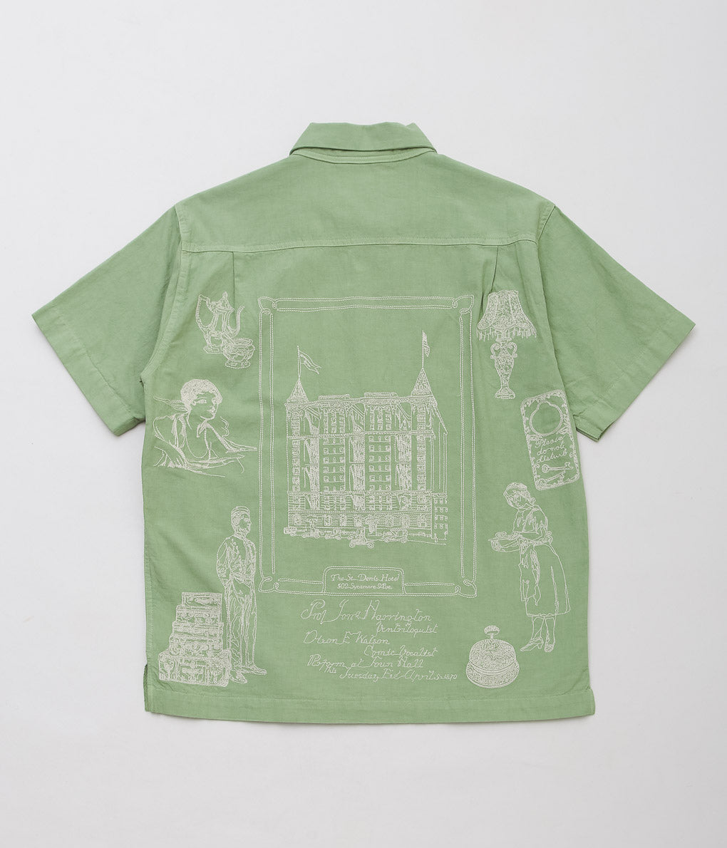 SAMUEL ZELIG ''HOTEL CAMP SHIRT'' (GREEN)