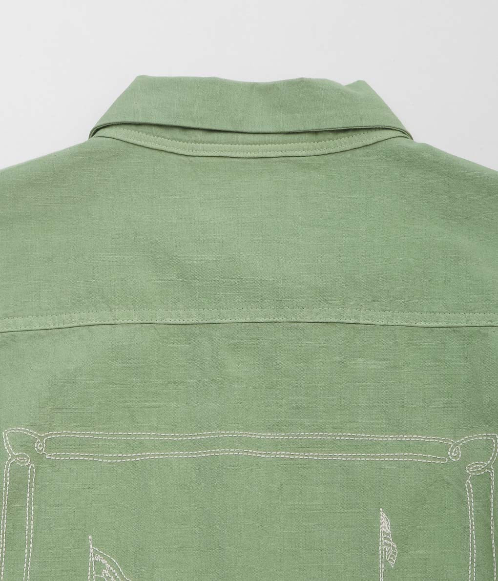 SAMUEL ZELIG ''HOTEL CAMP SHIRT'' (GREEN)