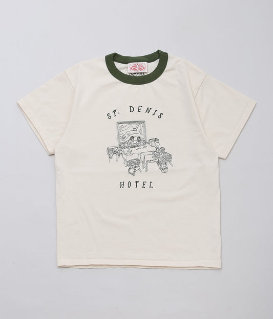 SAMUEL ZELIG ''HOTEL TEE''(GREEN RINGER)