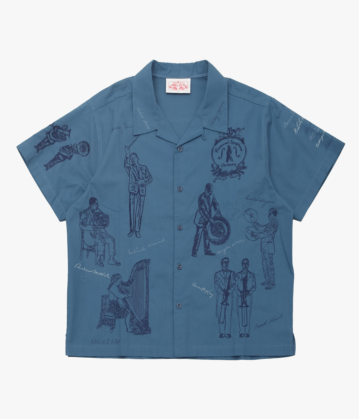 SAMUEL ZELIG "ORCHESTRA CAMP SHIRT" (DEEP BLUE)